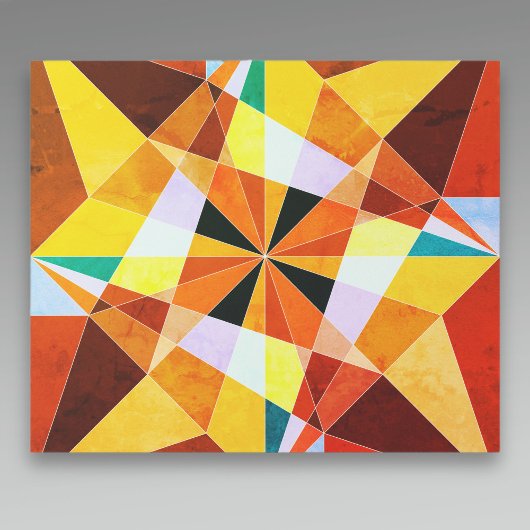 暖色角度クール幾何形状 ラッピングペーパー