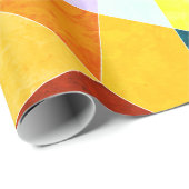 暖色角度クール幾何形状 ラッピングペーパー (ロールコーナー)