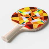 暖色角度クール幾何形状 卓球ラケット (正面アングル)