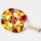 暖色角度クール幾何形状 卓球ラケット (横)
