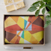 暖色角度クール幾何形状 薄葉紙 (ギフト)