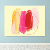 暖色陰影ストレッチキャンバス印刷 キャンバスプリント (インサイチュ (ウッドフロア))