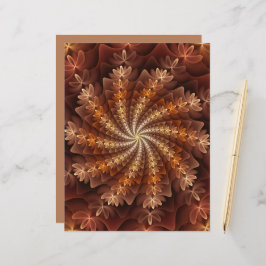 暖色、フラクタルトリップ（幻覚体験）のようなアモダンートパターン