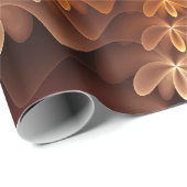 暖色、フラクタルトリップ（幻覚体験）のようなアモダンートパターン ラッピングペーパー (ロールコーナー)