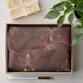 暖色、フラクタルトリップ（幻覚体験）のようなアモダンートパターン 薄葉紙 (ギフト)