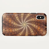 暖色、フラクタルトリップ（幻覚体験）のようなアモダンートパターン Case-Mate iPhoneケース (裏面(横))