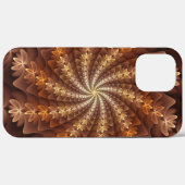 暖色、フラクタルトリップ(幻覚体験)のようなアモダンートパターン Case-Mate iPhoneケース (裏面 (横))