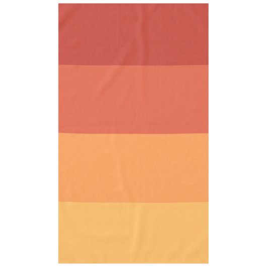 暖色 – レトロシェード テーブルクロス (正面)