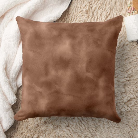 暖茶抽象芸術水彩スタイル クッション (ブランケット)