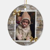 暖魅力的かい休日フォトオーナメント セラミックオーナメント (左)