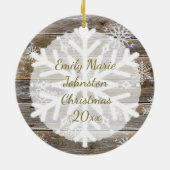 暖魅力的かい休日フォトオーナメント セラミックオーナメント (裏面)