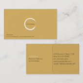 暖黄色の名刺 名刺 (正面/裏面)