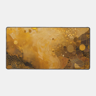 暖黄金の輝き デスクマット