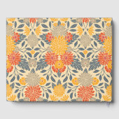 暖黄、オレンジ、青のフローラ ゲストブック (裏面)