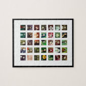 暗いおとぎ話のキャラクターのコラージュ ジグソーパズル (横)