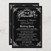 暗いおとぎ話の物語の本の結婚式プログラム プログラム (正面/裏面)