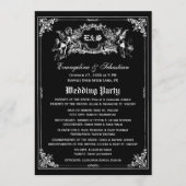 暗いおとぎ話の物語の本の結婚式プログラム プログラム (正面)