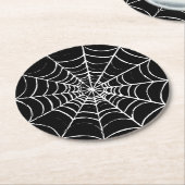 暗いくもの巣 ラウンドペーパーコースター (アングル)