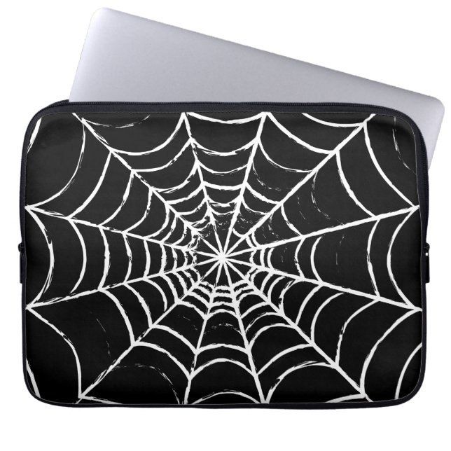 暗いくもの巣 ラップトップスリーブ (正面)