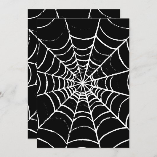 暗いくもの巣 招待状 (正面/裏面)