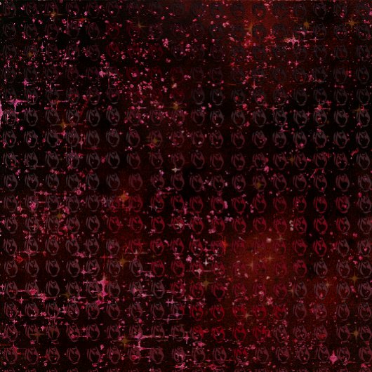 暗いさくらんぼレッドとバラオールオーバープリント レギンス