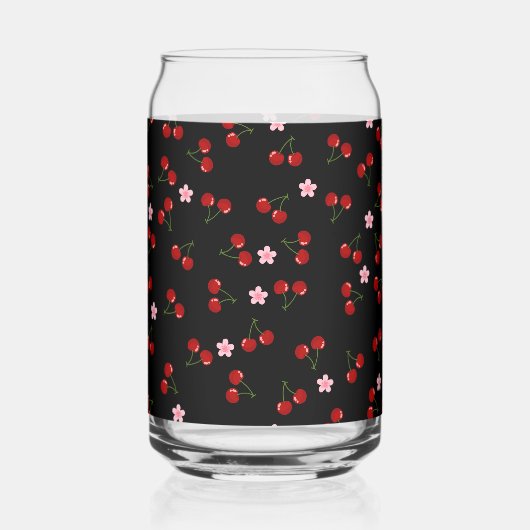 暗いさくらんぼ ガラス缶 (正面)