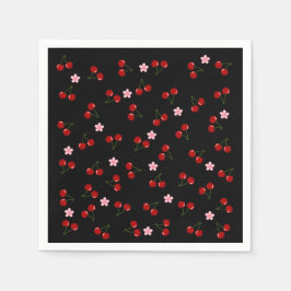 暗いさくらんぼ スタンダードカクテルナプキン