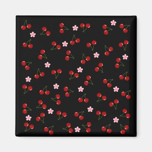 暗いさくらんぼ マグネット (正面)