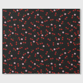 暗いさくらんぼ ラッピングペーパー (フラット)