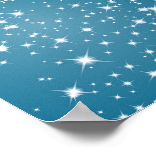 暗いときに星を探感動的引用文 ポスター (角)