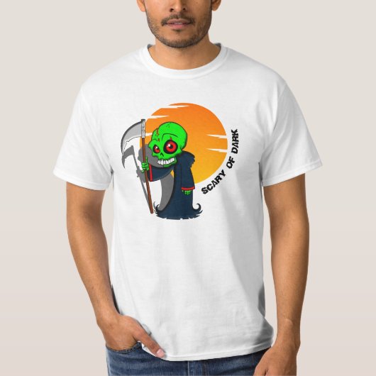暗いのが怖いTシャツ Tシャツ (正面)