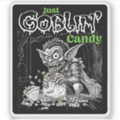 暗いアイテムのための串焼き菓子 シール (正面)