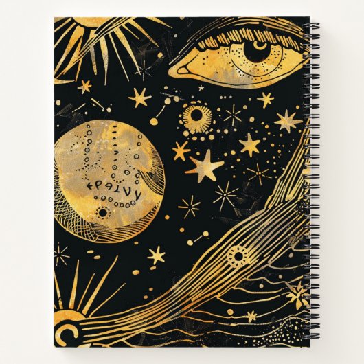 暗いアカデミアをテーマにした ノートブック (裏面)