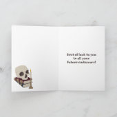 暗いアカデミア写真卒業おめでとう カード (内部)