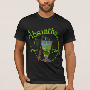 暗いアブサンの緑の妖精のワイシャツ Tシャツ