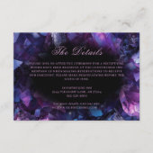 暗いアメジストボホウィッチクリスタルブラック結婚ズ エンクロージャーカード (正面)