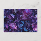 暗いアメジストボホウィッチクリスタルブラック結婚ズ エンクロージャーカード (裏面)