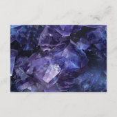 暗いアメジストボホウィッチクリスタルブラック結婚ズ エンクロージャーカード (裏面)