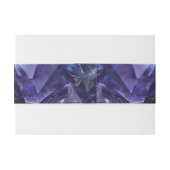 暗いアメジストボホウィッチクリスタルブラック結婚ズ 招待状ベリーバンド (裏面例)