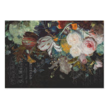 暗いアンティークフローラ静止寿命の分離