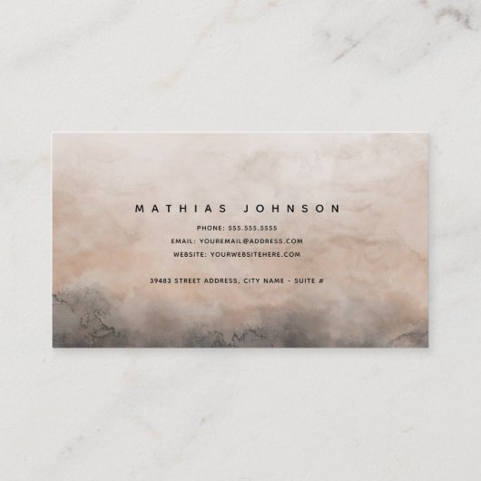 暗いインク 名刺 (裏面)