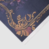 暗いインディアンフォークフローラデマスクパターン 薄葉紙 (詳細)