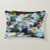 暗いエラーの背景、イラストレーション。黒、青、 アクセントクッション (裏面)