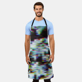 暗いエラーの背景、イラストレーション。黒、青、 エプロン (着用した状態)