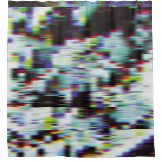 暗いエラーの背景、イラストレーション。黒、青、 シャワーカーテン (正面)