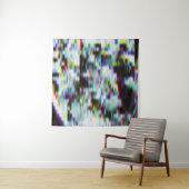 暗いエラーの背景、イラストレーション。黒、青、 タペストリー (インサイチュ(横))