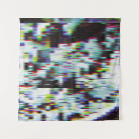 暗いエラーの背景、イラストレーション。黒、青、 タペストリー (正面)