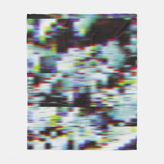 暗いエラーの背景、イラストレーション。黒、青、 フリースブランケット (正面)