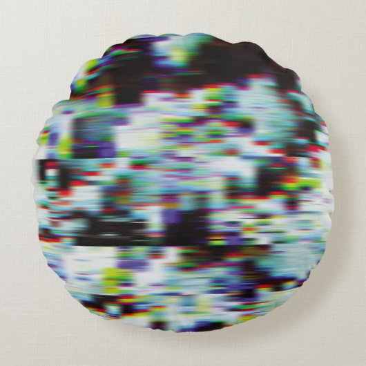 暗いエラーの背景、イラストレーション。黒、青、 ラウンドクッション (正面)