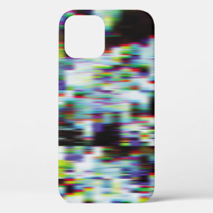 暗いエラーの背景、イラストレーション。黒、青、 iPhone 12ケース